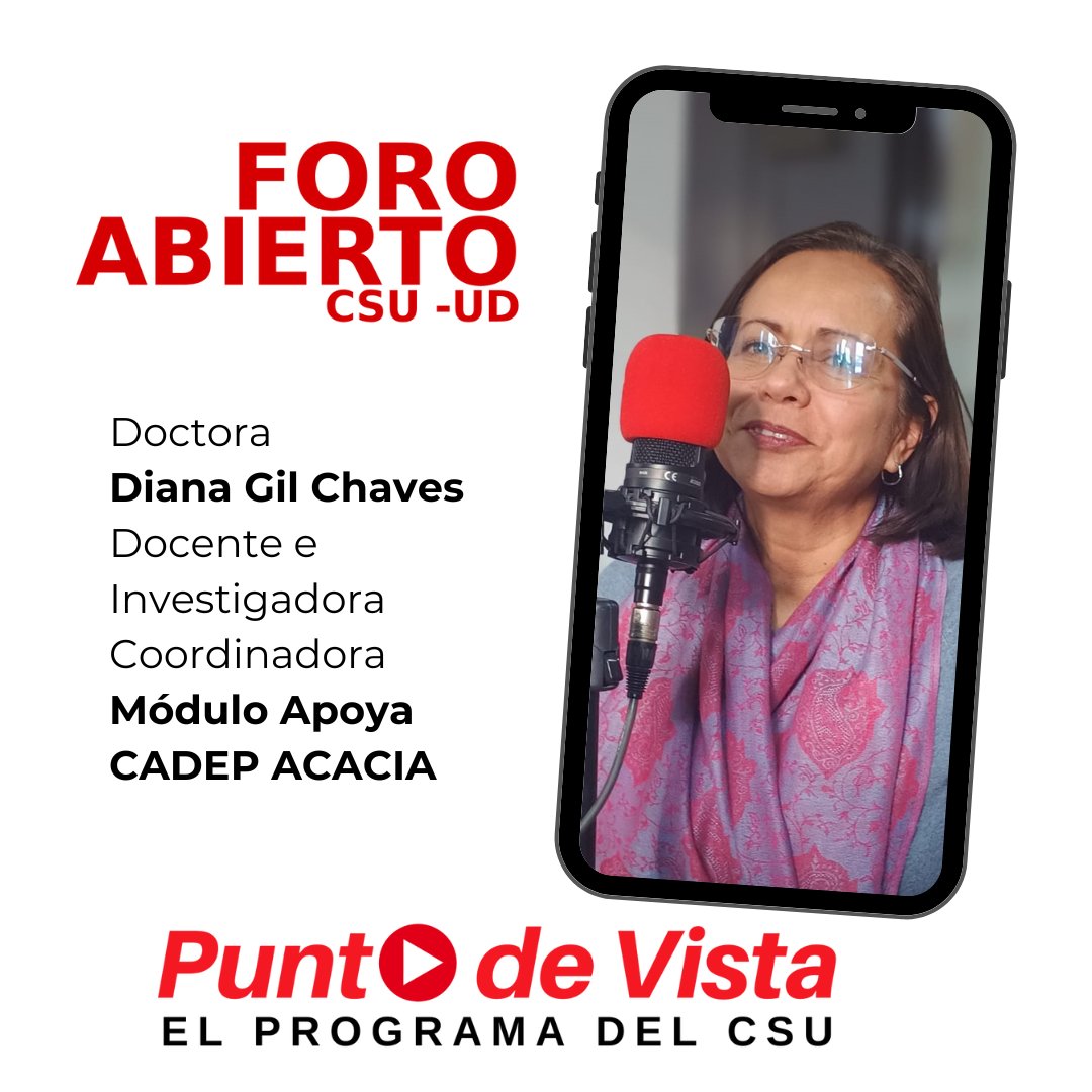 En #PuntoDeVistaCSU Diana Gil, Coordinadora del Módulo Apoya <a href="/cadepudfjc/">CADEP Acacia UDFJC</a> , destacó la colaboración de <a href="/BienestarUD1/">Bienestar Institucional Universidad Distrital</a>  Sist. de Bibliotecas y  NEEIS y otros en 2024. Reviva la entrevista completa en facebook.com/laud90.4estere… See less