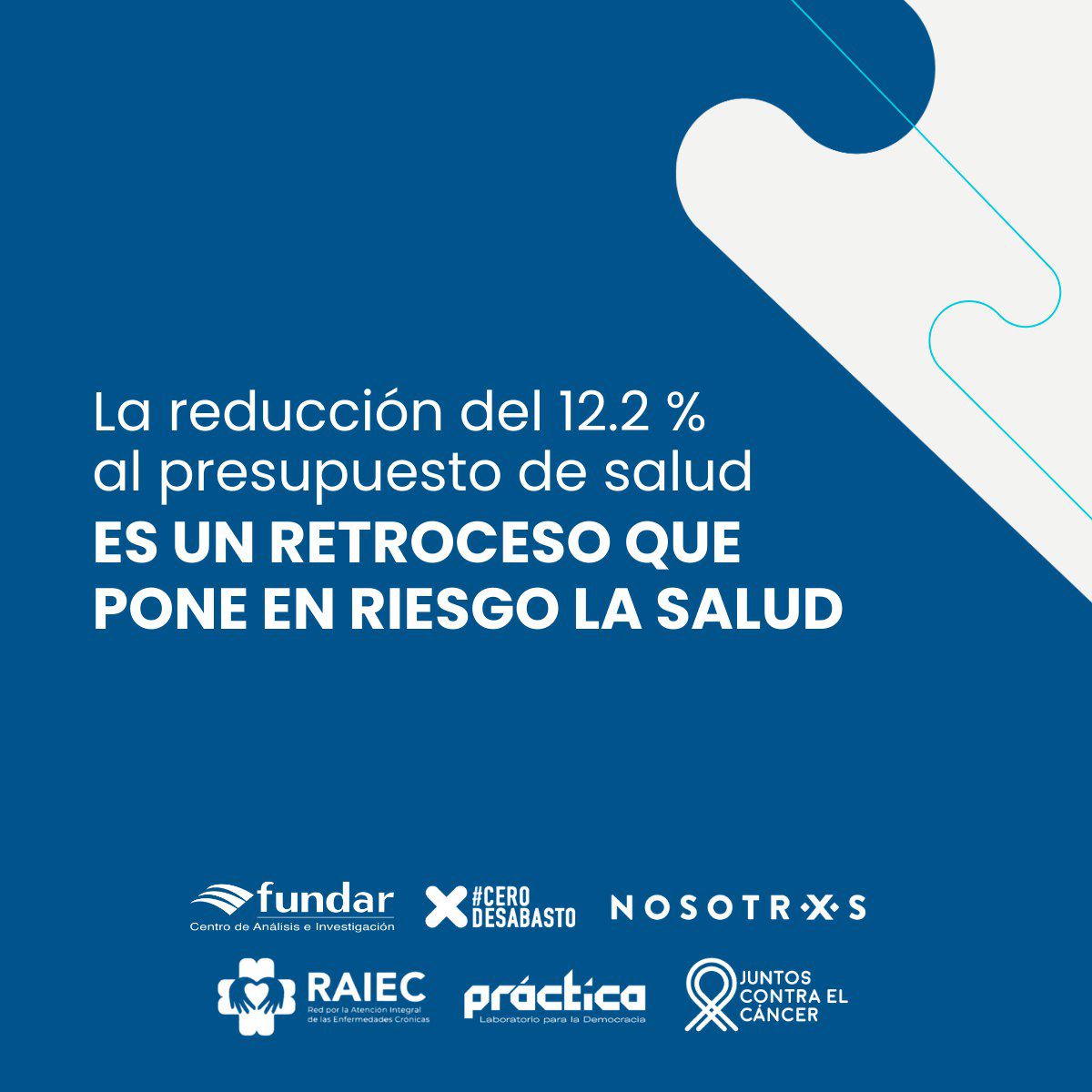 Reprobamos que la Cámara de Diputados no escuchara el llamado de más de 100 organizaciones y concretara recortes al sector salud, por lo que en 2025 este tendrá 122 mil 668 millones de pesos menos respecto a 2024. La decisión pone en riesgo la garantía del derecho a la salud. 👇🏽