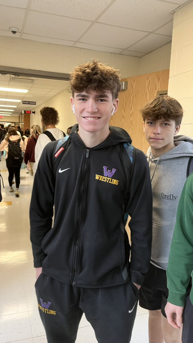 Mrs_Yost8's tweet photo. It’s Match Day for @GOWHS_Wrestling !!  Good Luck today as you take on the Sequoits!! #Pin2Win 💪🏻💜🤼‍♂️💛💪🏻 https://t.co/Jd7D5wKuCj