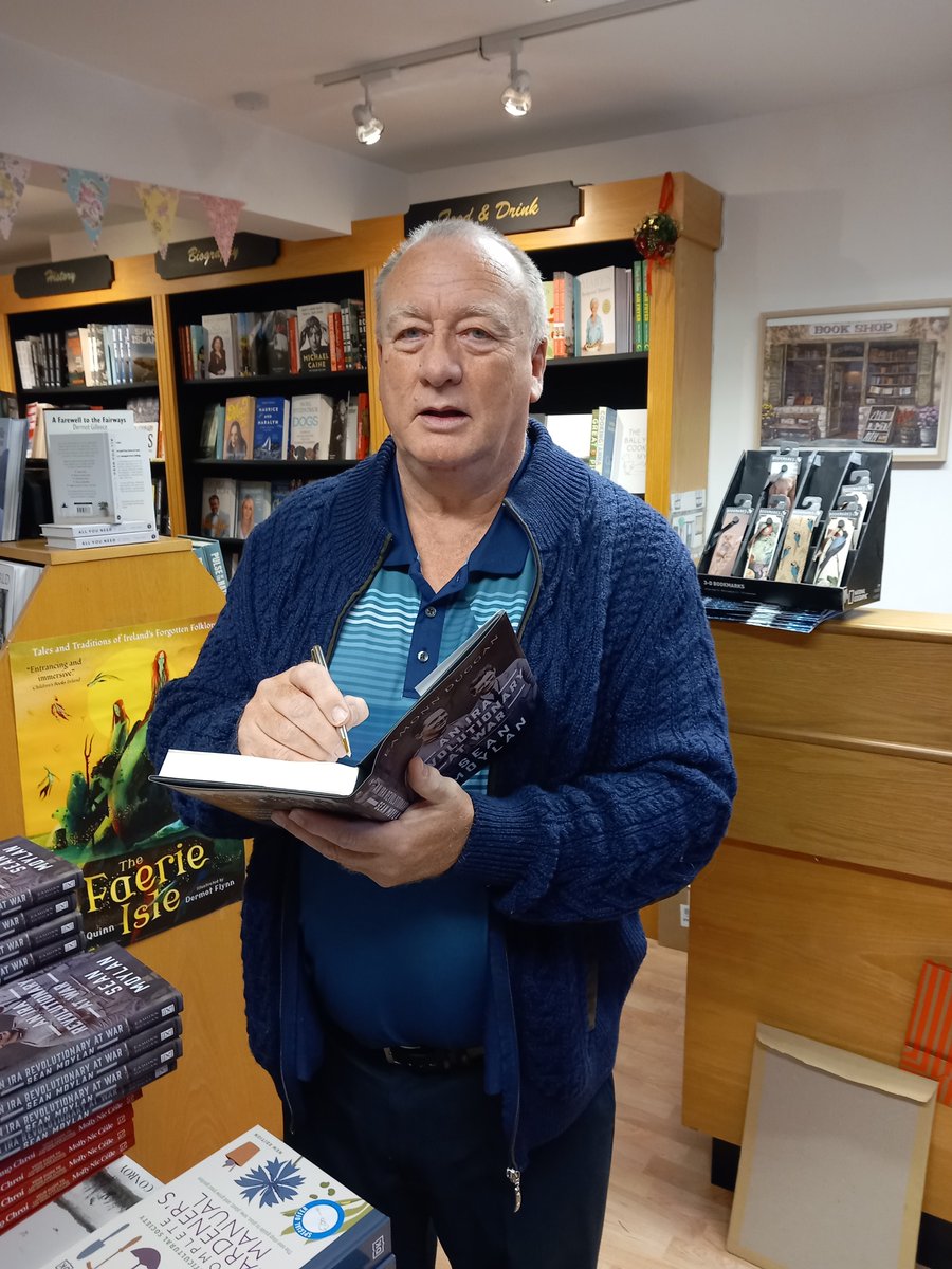 eamonnHist's tweet photo. Warmly welcomed by Breeda and Kanturk Book Shop this morning where I signed copies of my book, Sean Moylan.  An IRA Revolutionary at War. https://t.co/Toqse0Q5er
