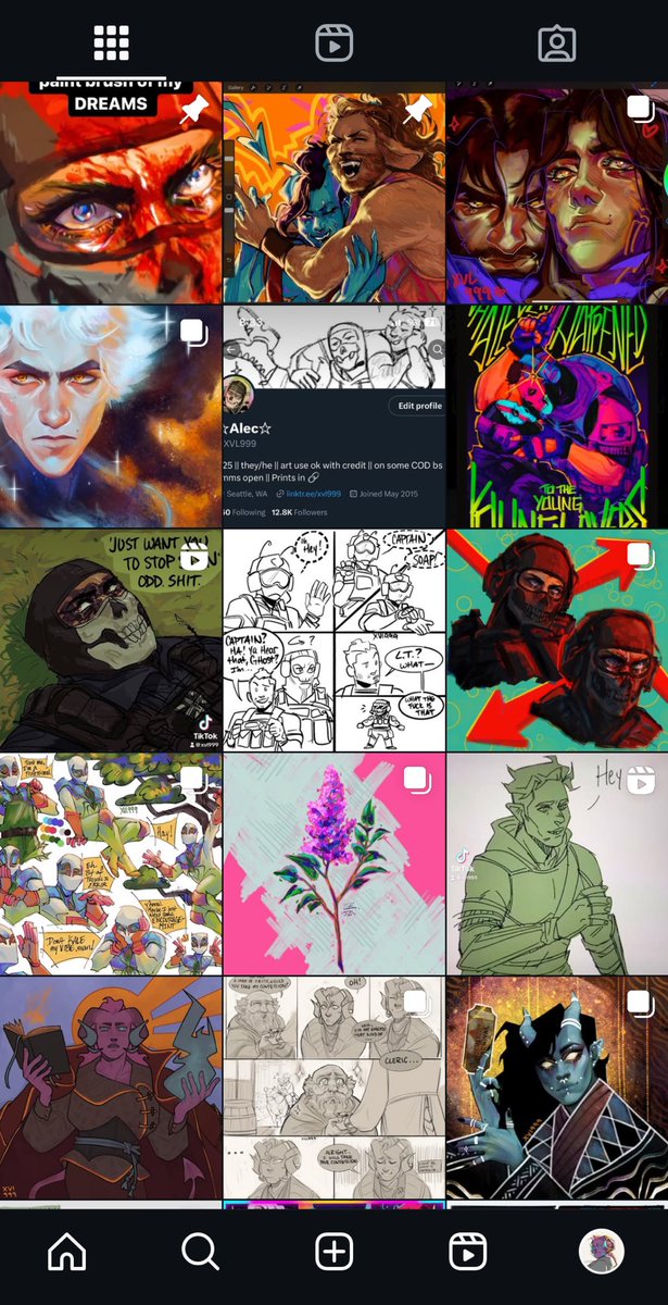 Sometimes im like "i should color thing more often" and then my instagram is like "eh youre fine actually"