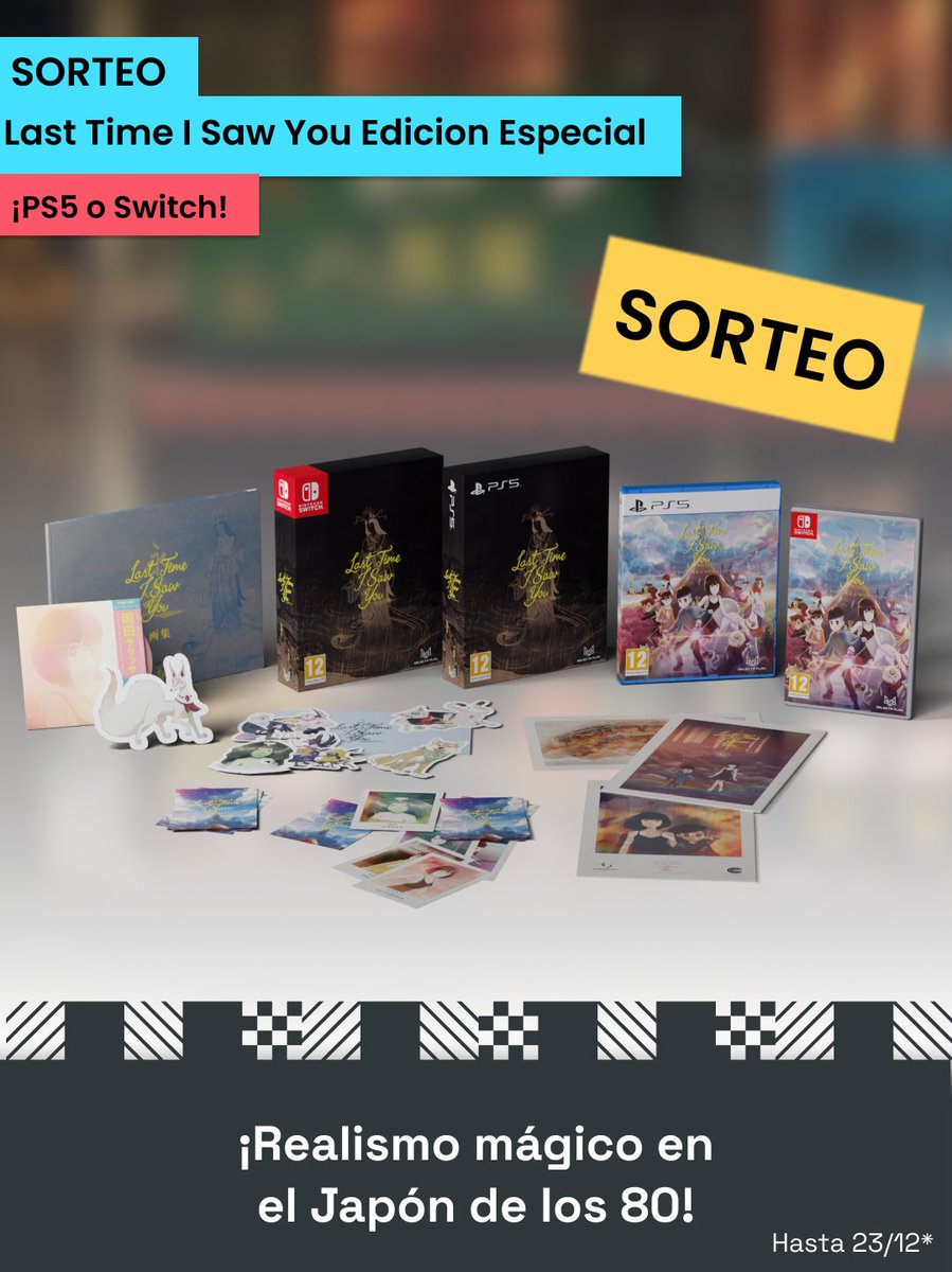 ¡Llega este #SORTEO del increíble #LastTimeISawYou Ed. Especial!✨

Para participar:

🔁Haz RT
➡️Sigue a <a href="/SelectaPlay/">Selecta Play</a> y <a href="/xtralife_es/">xtralife</a>

Hasta 23/12📅