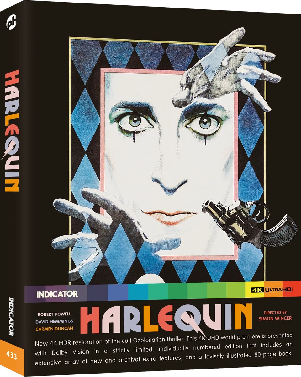 disc_connected's tweet image. ***ANNOUNCEMENT***

Coming on March 17th in the UK and on March 18th in North America on #4K and Blu-ray from @IndicatorSeries: #Harlequin AKA #DarkForces (1980)!

When eccentric faith healer Gregory Wolfe (Powell) apparently cures the terminally ill son of Senator Nick Rast