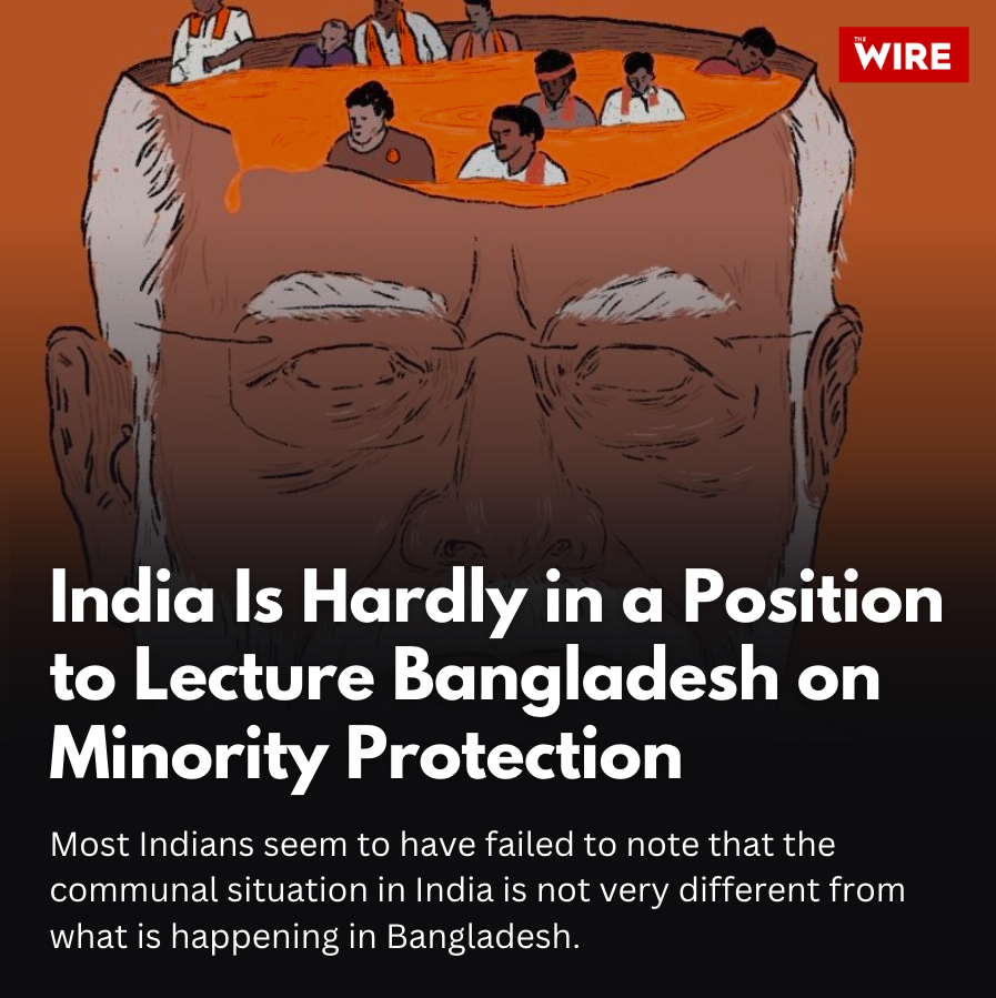 IAMCouncil's tweet photo. Most Indians seem to have failed to note that the communal situation in #India is not very different from what is happening in #Bangladesh.

https://t.co/XAjAGWUKET https://t.co/NhZnHi9Fm0