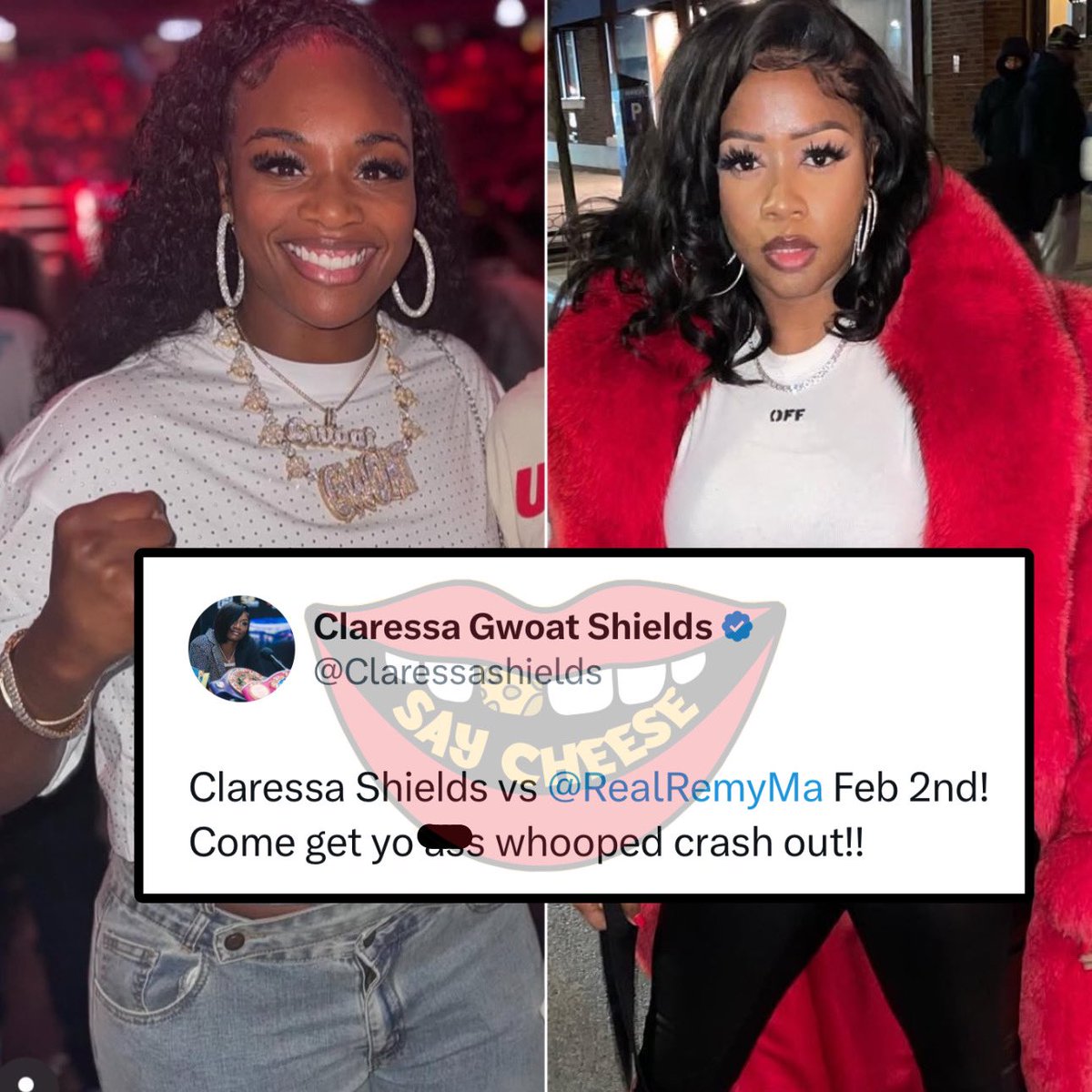 Claressa says she wants to get in the ring with Remy Ma:

“Come get yo ass whooped crash out”