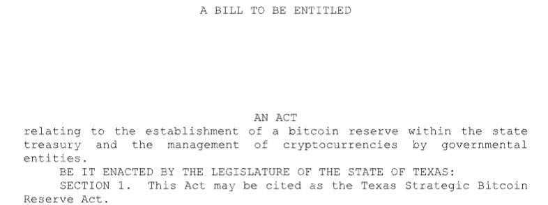 Dennis_Porter_'s tweet image. I can confirm that the state of Texas has filed a bill to officially establish a ‘Strategic Bitcoin Reserve’. 

History was made as this was the first time a bill was filed live on X Spaces. 

Congrats to @VoteGiovanni for his leadership on Bitcoin.