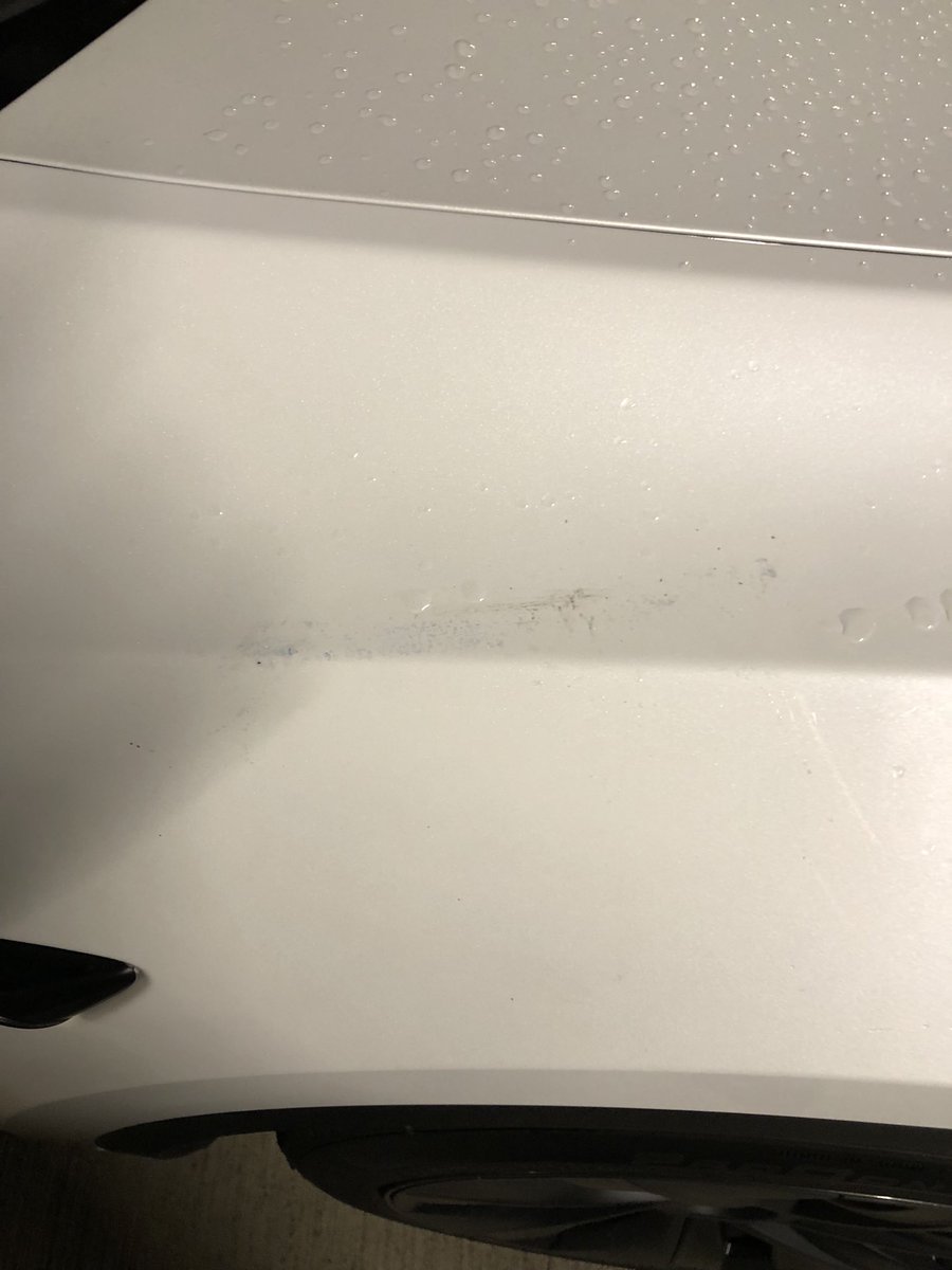 CooperRicardo's tweet photo. @Tesla when picking up my model Y, this is how it was parked at the Tesla Service center! No quality control! My brand new Tesla Y had couple of scratches when I went to the delivery center and after complaining the advisor brought it to the paint shop. Came back and no solution https://t.co/5hoHeWNHb4