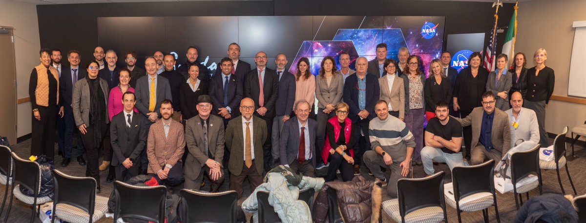ItalyinUS's tweet photo. 🇮🇹‍🚀🇺🇸 Ahead of #ItalianSpaceDay an Italian delegation visited @NASAGoddard.
@SpaceTelescope shows our deep Italy-US collaboration to strengthen space exploration and research. 
Together for cutting-edge tech and space innovation.

📸 NASA/Britt Griswold/Jay Friedlander https://t.co/LO8bx6Ued3