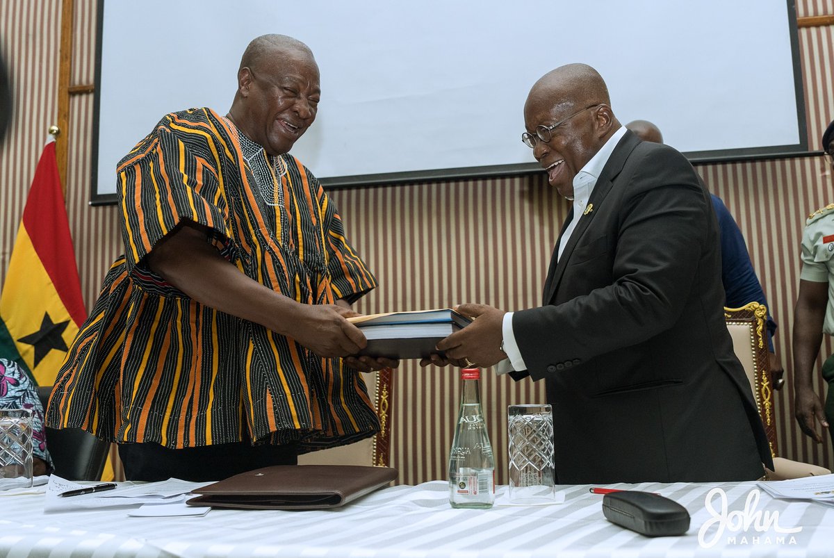 Inauguration of the Joint Transition Committee. #MahamaThePresident