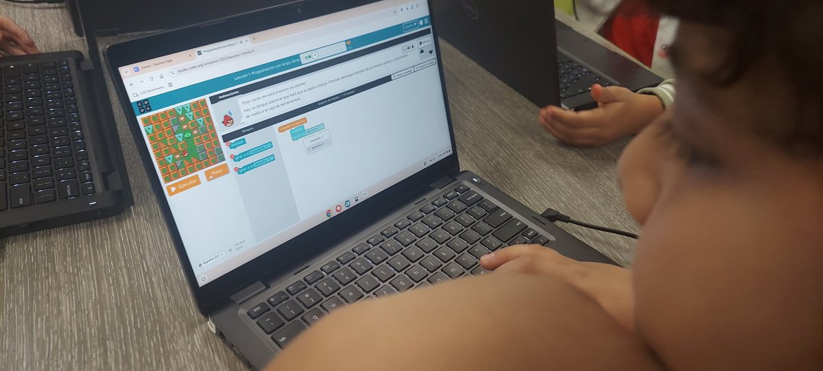 We are learning block code using Angry Birds! 
<a href="/HESLancaster/">Houston Elementary</a> 
#CSatHoustonElem