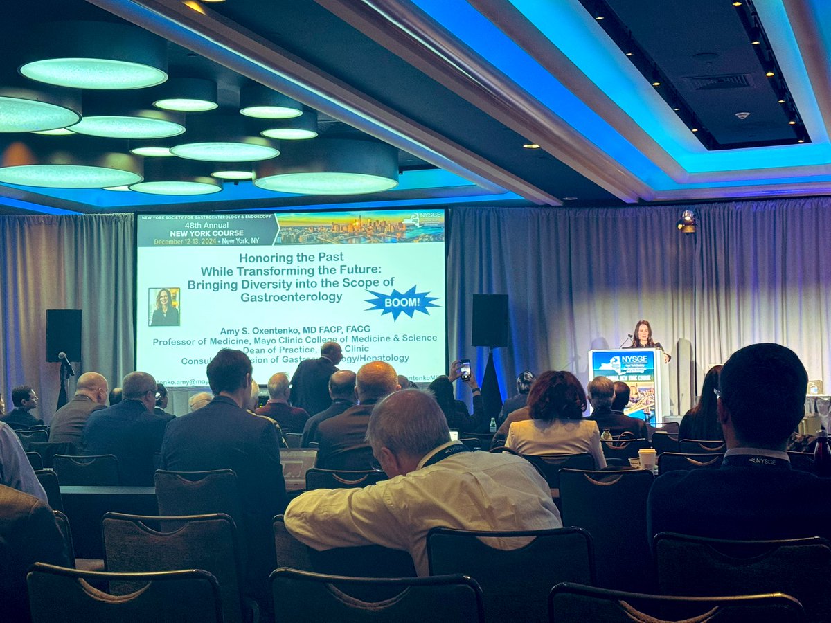 Eldesouki_mo's tweet image. A great lecture by the the @AmCollegeGastro president Dr @AmyOxentenkoMD  about the diversity into gastroenterology at the @NYSGE annual New York Course. 

#DiversityInGI #ACG #NYSGE