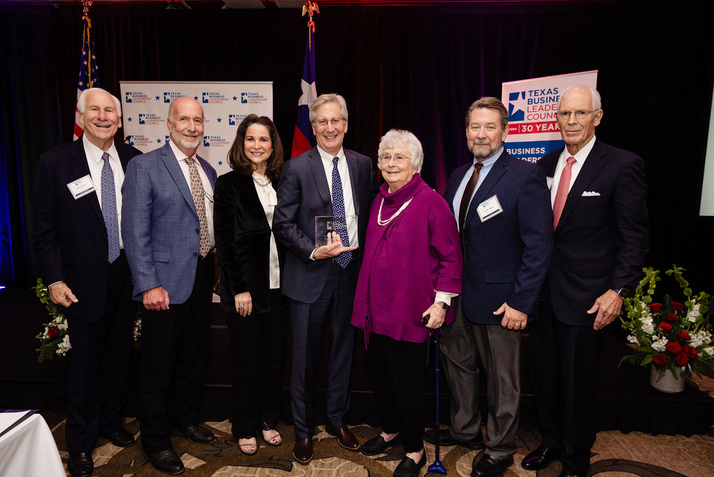 TX_BLC's tweet photo. Last night the TBLC honored local business &amp; community leader, @BobbyJenkinsABC  of @MyABCTexas w/ our "Richard W. Weekley Public Policy Leadership Award." Thanks to Austin Mayor @KirkPWatson &amp; @tamusystem Chancellor John Sharp for remarks, capping a special evening! #txlege https://t.co/croD248eUl