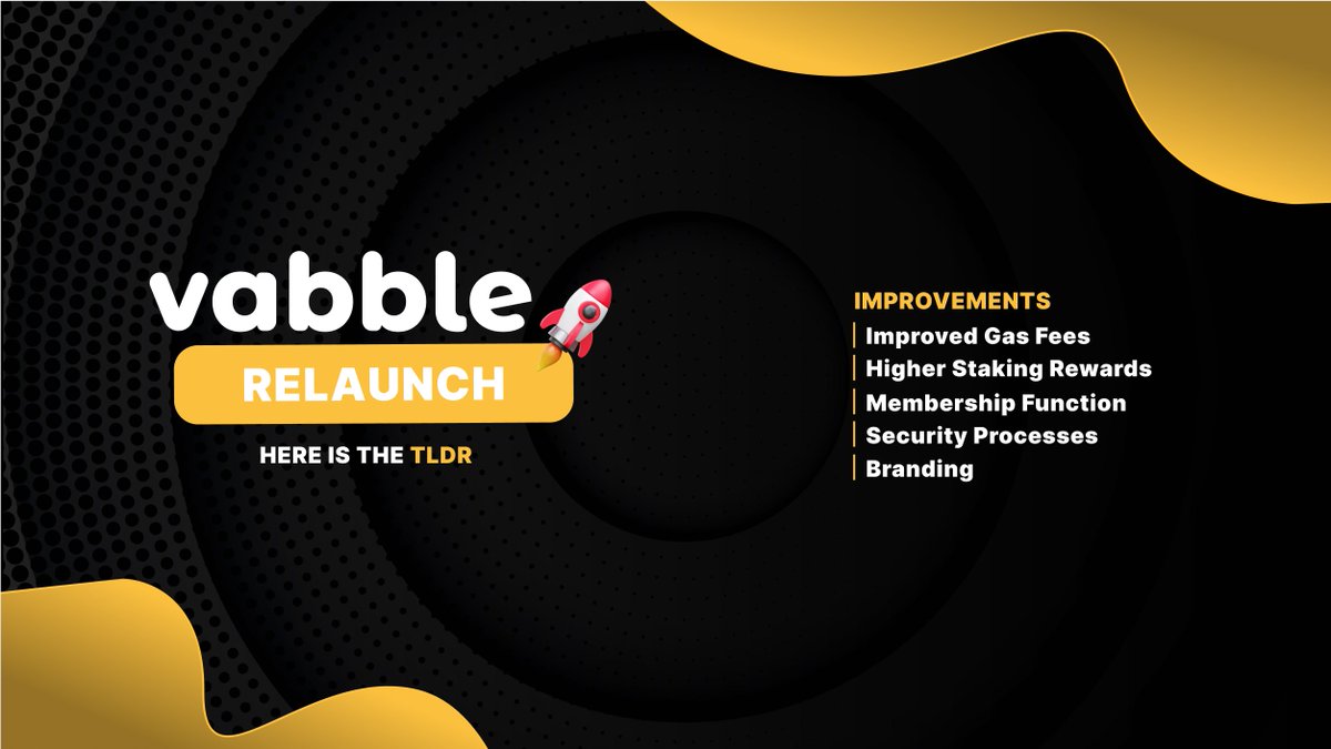 VabbleApp's tweet photo. The Vabble Ecosystem has been relaunched on @base 

TLDR:
- Maximum Staking APR increased to 48%
- VFX token fully integrated
- Memberships available in USDC, ETH, VFX
- Gas fees are 3 times lower
- All films, series, and documentaries are back live
- Partnership to be announced within 24 hour
- Live Webinar tomorrow on Twitter with @CryptoChaoss 

Start Staking: 🫡
https://t.co/NUMRolMQMJ

Start Streaming: 👀
https://t.co/vZ9PIkc5XI

Github:
https://t.co/VIhGPu1D0c

Full Details:

We took the past 4 weeks as time to improve the work we have done over the past 4 years. Gas fees had been causing some users issues so we spent a lot of time improving them.

Our membership function was not working as intended which has now been rectified.

All films, series, and documentaries that already passed governance have been re-imported however, governance proposals are not. If you want to see past proposals, you will need to view them directly on the contract via Basescan.

Maximum staking pool emissions (rewards/APR) have been increased from 21% to a huge 48%.

Rebrand is mostly complete with some colour changes needed on VFX DAO in the coming weeks. Slate is no longer “Slate”. It will be referred to “Film Exchange” going forward.

The partnership is expected to be announced within 24 hours of this launch window!

Thank you to all our community during this time for your continued support in everything we #buidl