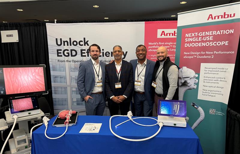 AmbuUSA's tweet image. Day 1 has begun here at the 2024 New York Society for Gastroenterology and Endoscopy Annual Meeting!

Stop by Booth #507 to meet our GI Team and learn more about the world's first single-use gastroscope portfolio.  

#singleuseendoscopy #NYSGE #GITwitter