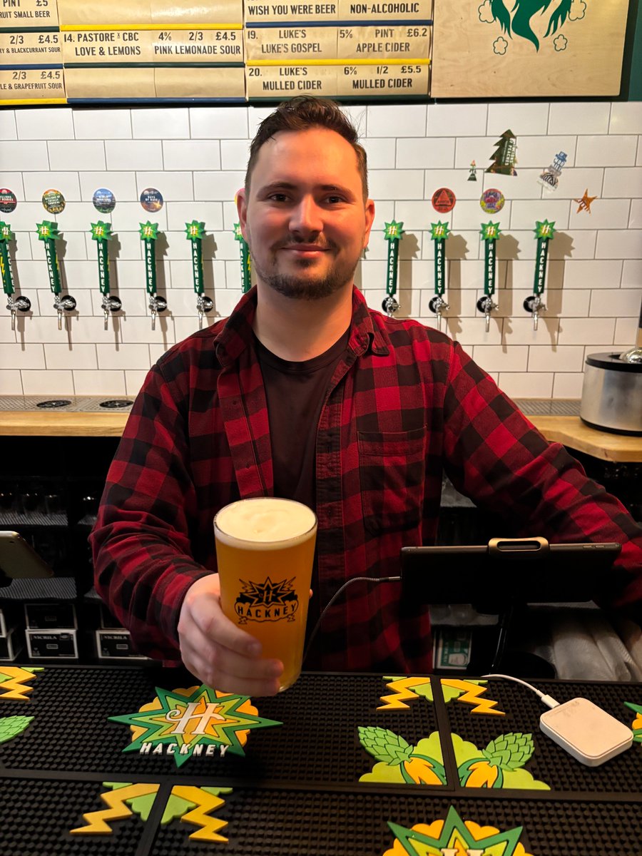 HighHillTap's tweet photo. Christos, our Taproom Manager, will be ready to serve you £4 pints from 5pm. See you at the taproom!

#hackneybrewery #highhilltap #cheappints #taproom #londonbrewery https://t.co/SolVqLONxZ