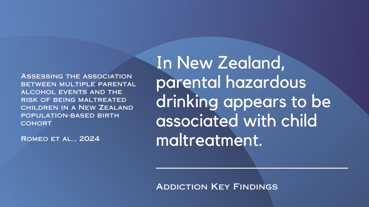 Addiction Journal (@addictionjrnl) on Twitter photo In New Zealand, parental hazardous drinking appears to be associated with child maltreatment. Read the full study by Jose Romeo and colleagues <a href="/MasseyUni/">Massey University</a> <a href="/AUTuni/">AUT University</a> buff.ly/4g8K49s In New Zealand, parental hazardous drinking appears to be associated with child maltreatment. Read the full study by Jose Romeo and colleagues <a href="/MasseyUni/">Massey University</a> <a href="/AUTuni/">AUT University</a> buff.ly/4g8K49s