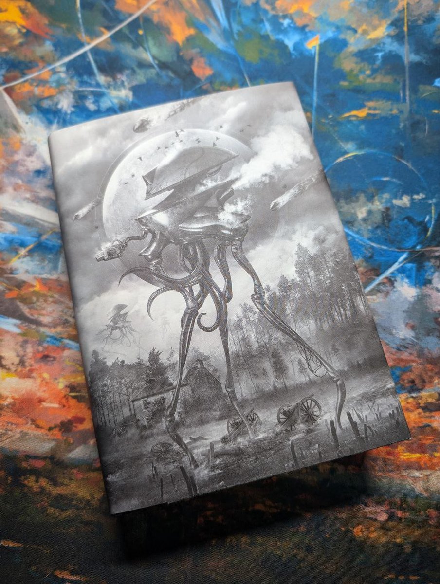Wraithmarked's tweet image. 🎉#BOOKGIVEAWAY FINAL REMINDER🎉

Super RARE proof copy of H.G. Well's THE WAR OF THE WORLDS Deluxe Edition! Only 24 in print!

Follow for 4 chances, #RT for 2, Like/Comment for 1 each!

Winner announced tomorrow! We ship internationally! #amreading #amwriting #book