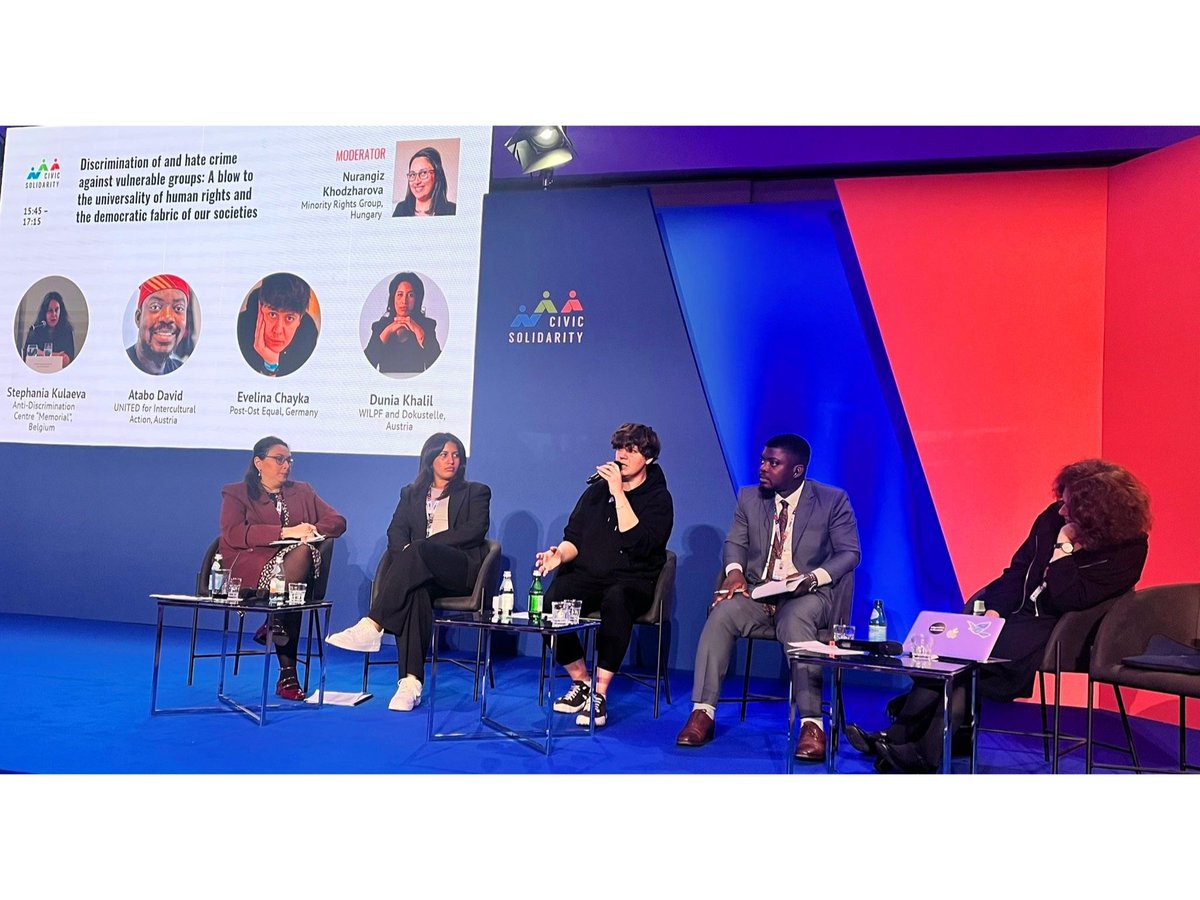 ChiefAtabo's tweet photo. I was honored to be a Panelist representing UNITED for Intercultural Action at the High-Level Organization for Security and Co-operation in Europe (OSCE) Parallel Civil Society Conference in Malta. https://t.co/dMxBpLDPDH