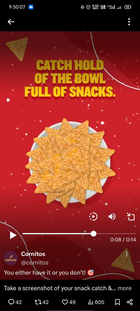 Geetika000's tweet photo. @cornitos Thank You @cornitos team For This Amazing Giveaway Opportunity ๐
Tags โจโค๏ธ
@Rambabu0123456
@dilipjain077
@SapnaChawla84
#CornitosBowlContest
#SnackAndWin #PerfectCatchWithCornitos #CornitosSnackTime https://t.co/oTEFyqvWoJ