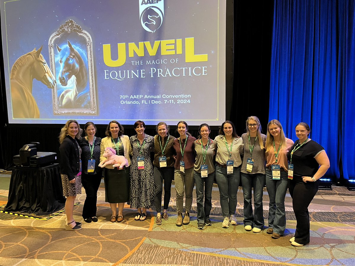 The Schnabel Lab (@schnabellab) on Twitter photo NC State definitely represented at <a href="/AAEPHorseDocs/">AAEP</a> 2024 Convention - Congrats to all colleagues and students who presented and received awards! 🐴❤️🐴 Especially proud of Dr. Kim Hallowell for her outstanding research presentation 🤩 <a href="/NCStateVetMed/">NC State Vet Medicine</a> <a href="/CVMResearch/">NCSU CVM Research</a> <a href="/NcstateCvmT32/">NCState CVM Comparative Medicine Research Training</a> NC State definitely represented at <a href="/AAEPHorseDocs/">AAEP</a> 2024 Convention - Congrats to all colleagues and students who presented and received awards! 🐴❤️🐴 Especially proud of Dr. Kim Hallowell for her outstanding research presentation 🤩 <a href="/NCStateVetMed/">NC State Vet Medicine</a> <a href="/CVMResearch/">NCSU CVM Research</a> <a href="/NcstateCvmT32/">NCState CVM Comparative Medicine Research Training</a>