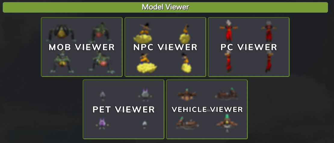 All the 3D models you can find in the Dragon Ball Online MMORPG.

universe.dborevelations.com/home/media.html