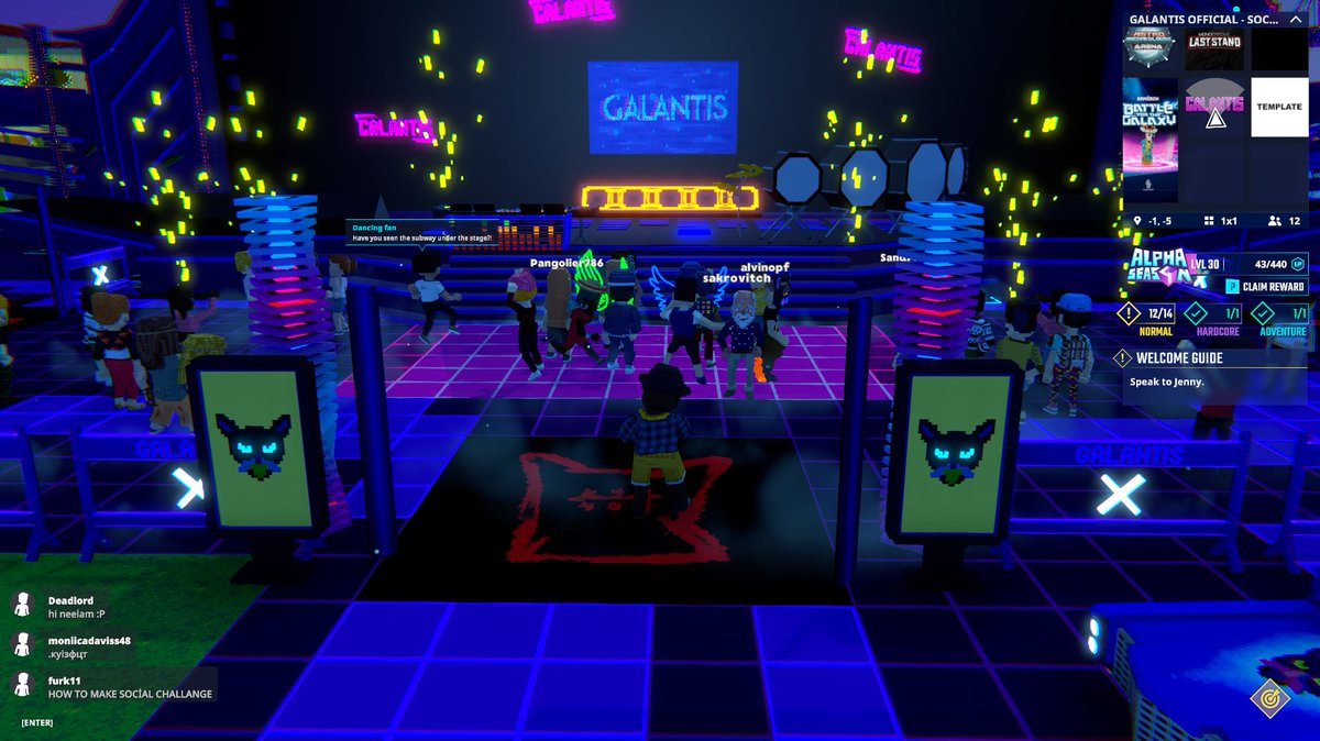 Rocking out at the <a href="/wearegalantis/">Galantis</a> Stage in <a href="/TheSandboxGame/">The Sandbox</a>. The virtual crowd is going wild! 🎉🔊 register-landings.sandbox.game/alphaseason4-s… #TheSandbox #AlphaSeason4 #AS4SocialChallenge