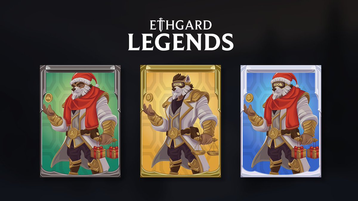 EthgardLegends's tweet photo. Are you ready for some amazing rewards in the spirit of Christmas and $BTC reaching 100k? 🎄🎁

Win games, earn chests &amp; forge exclusive skins. Starting today, and running until 06.01.2025.

https://t.co/KWGqlb09bV https://t.co/cwKeVCWzRk