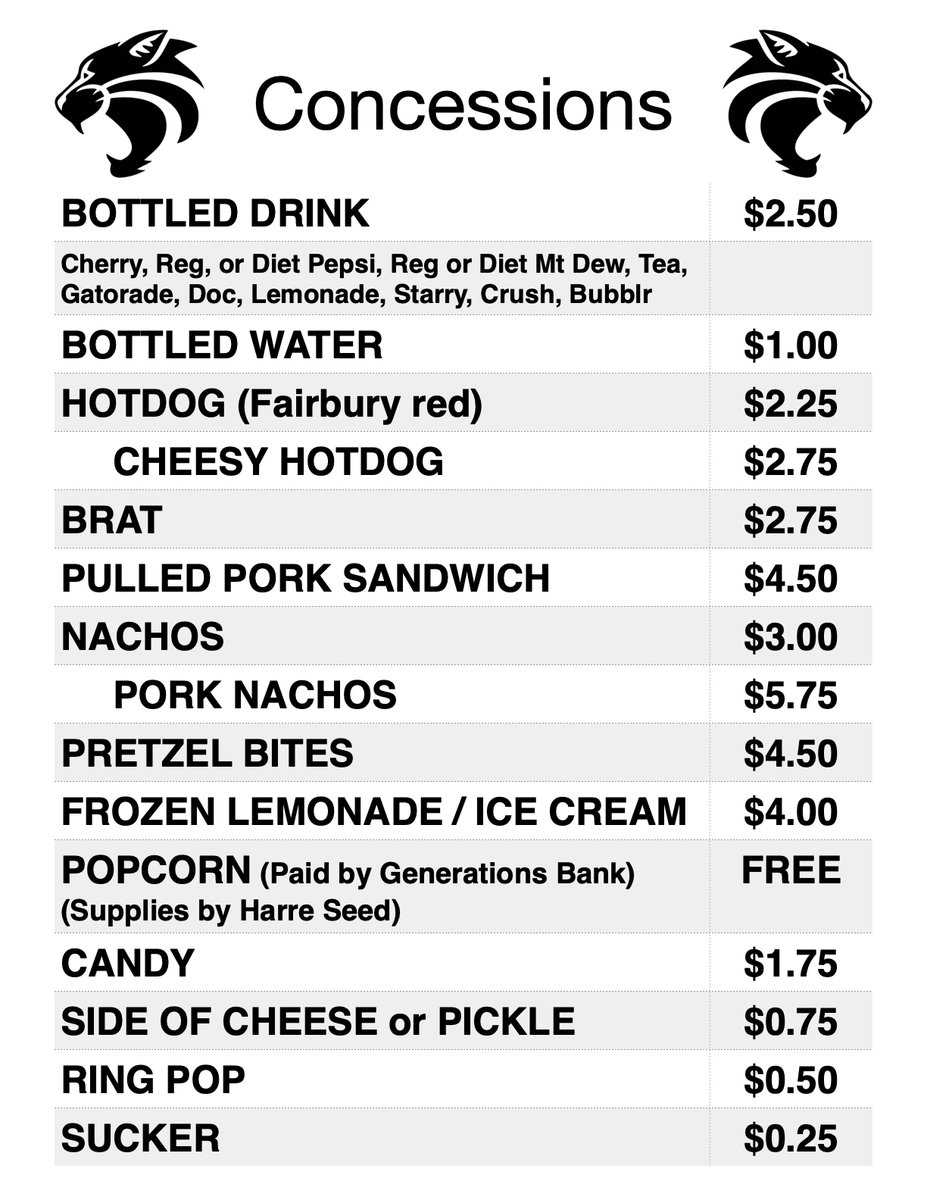 EMFConcessions's tweet photo. The Girls BB team is back in action tonight and so are we!  We've got some pulled-pork options cooking up this evening.  #emfbobcats @CrossCounty1 https://t.co/h5u3H6qvcT