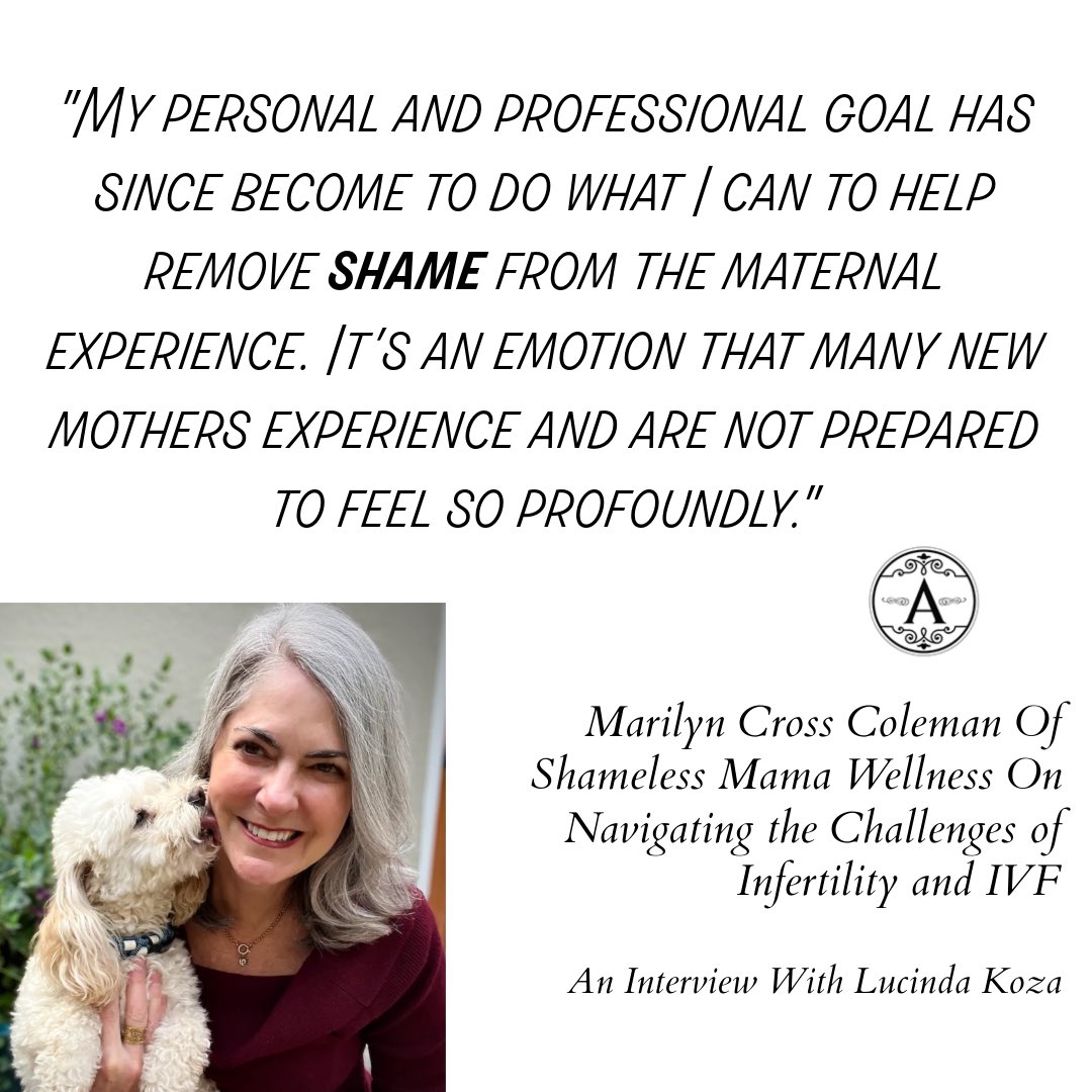 Marilyn Cross Coleman, who gave us her personal story about her traumatic childbirth experience, now gives expert advice for other women via Shameless Mama Wellness. Read more here:  medium.com/authority-maga… #eradicateshame #infertility #ivf