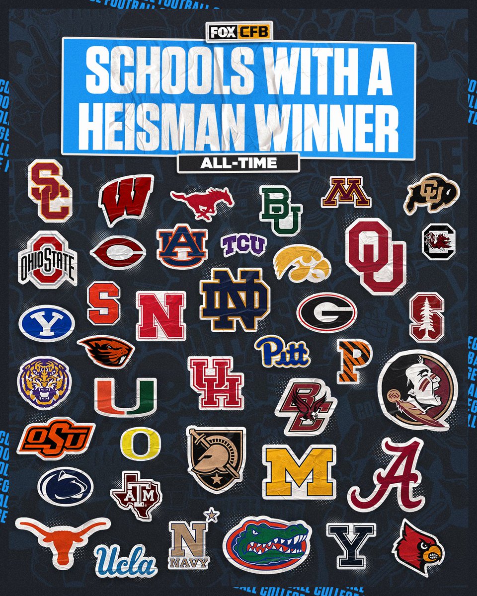 RT if your school has a Heisman winner 🏆✨

Will Boise State be added to this list Saturday? 👀