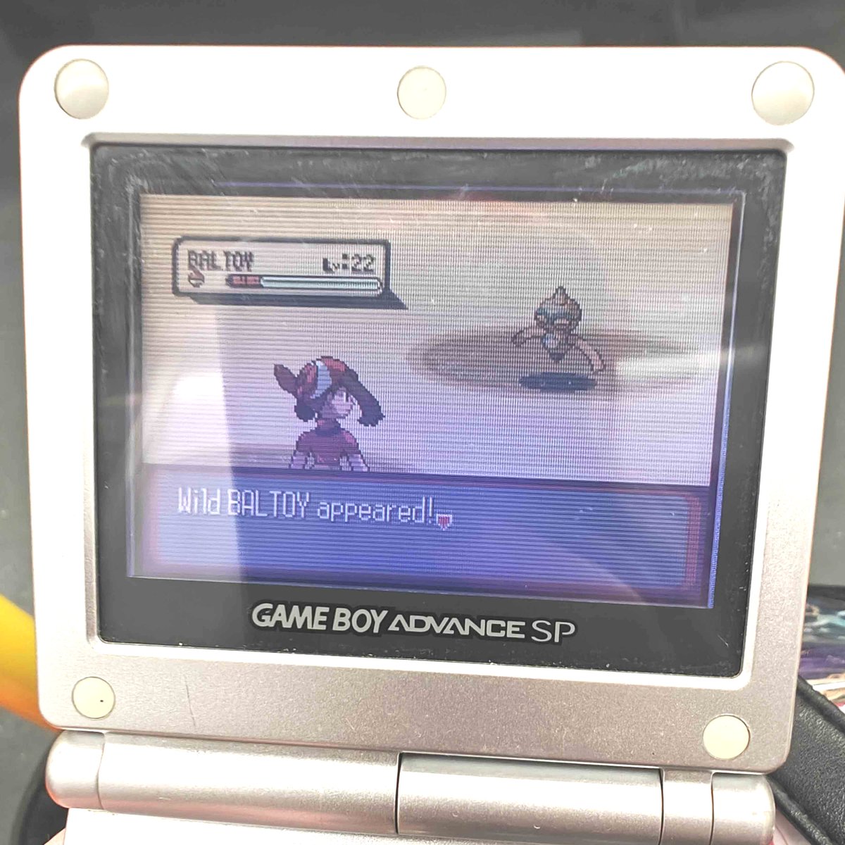 m_slowpoke's tweet photo. After a long 847 encounters I got number 3 on my ruby quest, baltoy. It was long because I did the LV 22 repel trick, which made it 100% but even with white flute and illuminate, the average encounter took several minutes. This being under 1k made all the other bad hunts worth it https://t.co/xY5NeHJBq4