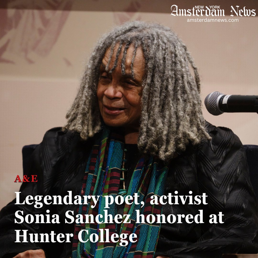 New York Amsterdam News (@nyamnews) on Twitter photo Sonia Sanchez, a 1955 graduate of <a href="/Hunter_College/">Hunter College</a>, returned to her alma mater to spend the day visiting students in classes, and the evening being honored for her contributions to literature, higher education, and the world at large. bit.ly/4ficFYN Sonia Sanchez, a 1955 graduate of <a href="/Hunter_College/">Hunter College</a>, returned to her alma mater to spend the day visiting students in classes, and the evening being honored for her contributions to literature, higher education, and the world at large. bit.ly/4ficFYN