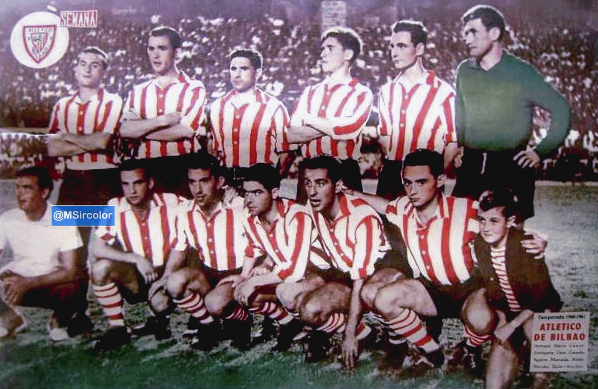 MSircolor's tweet photo. Poster de la revista #Semana del @AthleticClub 1960-61 Partido jugado el 11-09-60 en #SanMames @AthleticClub 0-2 @FCBarcelona_es (Czibor⚽️⚽️) #Iturriaga #Etura #Canito #Zorriqueta #Orúe #Carmelo;;#KodoAguirre #Marcaida #Arieta #Merodio y #Uribe el entr. era #MartimFrancisco🇧🇷 https://t.co/4k0mjSXNmc