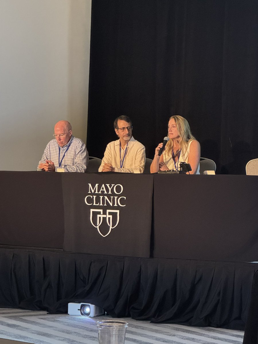 MayoClinicWSRGH's tweet photo. We are joined by the team of @MJAckermanMDPhD @iftikhar_kullo @T_Kruisselbrink and @nl_pereira for the final panel of the day. These experts and attendees are diving into the latest advancements, challenges revolving around genetic cardiology! @MayoClinicCV @MayoClinic #genetics https://t.co/qJT8RGMWyJ