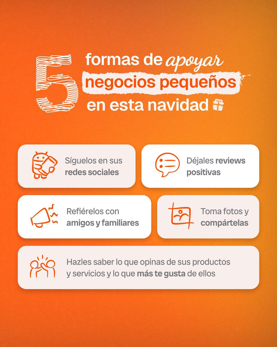 LatinPagos's tweet photo. Los negocios crecen gracias a sus clientes 🧡 En esta navidad 🎄 impulsa el crecimiento de tus preferidos. https://t.co/1SZ2CihLSZ