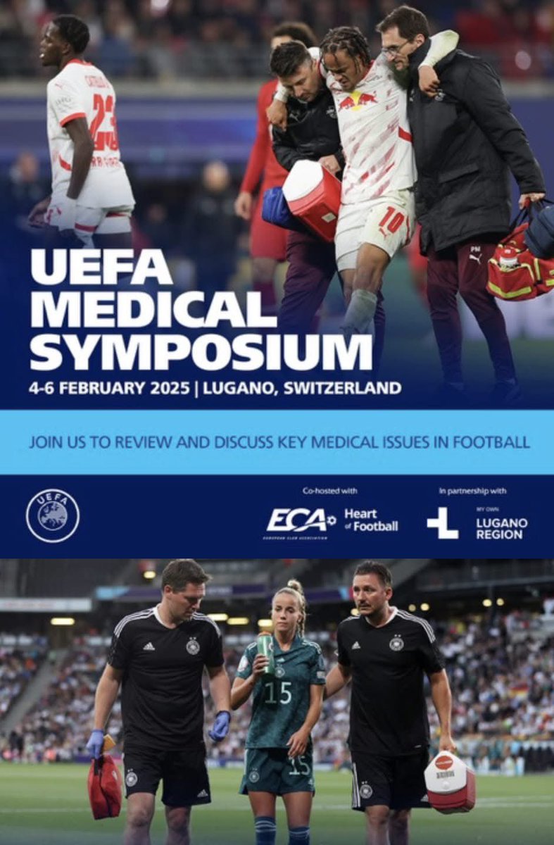 ForelliFlorian's tweet image. 🎉 Thrilled to announce that we’ve been selected to present at the 9th UEFA Medical Symposium in Lugano, Switzerland🌍⚽
🔹 @ayrton_moiroux : Impact of ACLR with Hamstring Graft on Strength
🔹 Florian Forelli: Early open kinetic chain & return to running
#UEFA #SportsMedicine