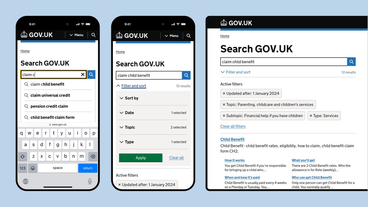 We’ve improved the interface of GOV.UK’s site search to create a simpler, more user-friendly experience.
 
Read our latest blog post to learn more about these updates and what they mean👇

insidegovuk.blog.gov.uk/2024/12/12/mak…