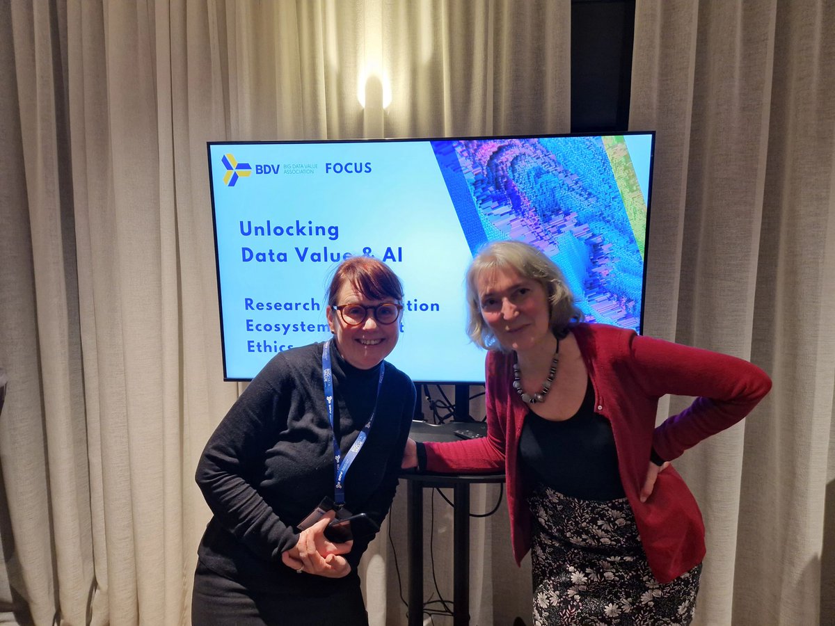 BDVA_eu's tweet photo. ❤️ We couldn't end Data Week 2024 without our outstanding and lovely BDVA Vice President Laure Le Bars and BDVA International Secretariat and Events Manager Sinna Rissanen❗️

🙏 We extend our thanks again to LNDS, Netcompany, and LIST❗️

#DataWeek24
#BigData
#AI
#data
#innovation https://t.co/pZxW756f5h