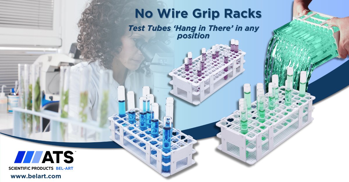 SPBelArtWLG's tweet image. Looking to avoid spills and dilution? Our No-Wire Test Tube Grip Racks make decanting and water baths seamless and efficient. Order through your preferred scientific distributor.
#Labsolutions #LaboratoryOrganization