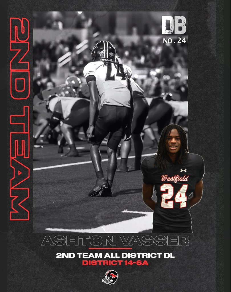 Westfield Mustang Football (@fb_westfield) on Twitter photo 2nd Team All-District Defensive Back
🚨 <a href="/AshtonVasser/">Ashton Vasser</a> 🚨
#TheOnlyWayIsThrough
<a href="/whsmustangs/">Westfield Mustangs</a> <a href="/SpringISD/">Spring ISD</a> <a href="/DezBlackCoach/">Dez Black</a> <a href="/DerrellOliver/">Coach Derrell Oliver</a> @gowestfieldfb <a href="/UAFootball/">Under Armour FTBL</a> <a href="/MarcG14Line/">Marcus Gutierrez</a> <a href="/ihss_houston/">Houston Inside High School Sports</a> <a href="/joeagleason/">Joe Gleason</a> <a href="/HoustonChronHS/">Houston Chronicle High School Sports</a> <a href="/vypehouston/">VYPE Houston</a> <a href="/dctf/">Dave Campbell's — TexasFootball.com</a>
📸<a href="/riphtxphotos/">Ripken</a> <a href="/Shxtbyjayy/">Joseph jones</a> 2nd Team All-District Defensive Back
🚨 <a href="/AshtonVasser/">Ashton Vasser</a> 🚨
#TheOnlyWayIsThrough
<a href="/whsmustangs/">Westfield Mustangs</a> <a href="/SpringISD/">Spring ISD</a> <a href="/DezBlackCoach/">Dez Black</a> <a href="/DerrellOliver/">Coach Derrell Oliver</a> @gowestfieldfb <a href="/UAFootball/">Under Armour FTBL</a> <a href="/MarcG14Line/">Marcus Gutierrez</a> <a href="/ihss_houston/">Houston Inside High School Sports</a> <a href="/joeagleason/">Joe Gleason</a> <a href="/HoustonChronHS/">Houston Chronicle High School Sports</a> <a href="/vypehouston/">VYPE Houston</a> <a href="/dctf/">Dave Campbell's — TexasFootball.com</a>
📸<a href="/riphtxphotos/">Ripken</a> <a href="/Shxtbyjayy/">Joseph jones</a>
