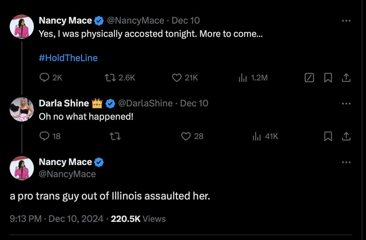 Nancy forgot to log into her burner account. Big "blacks rule" energy here.