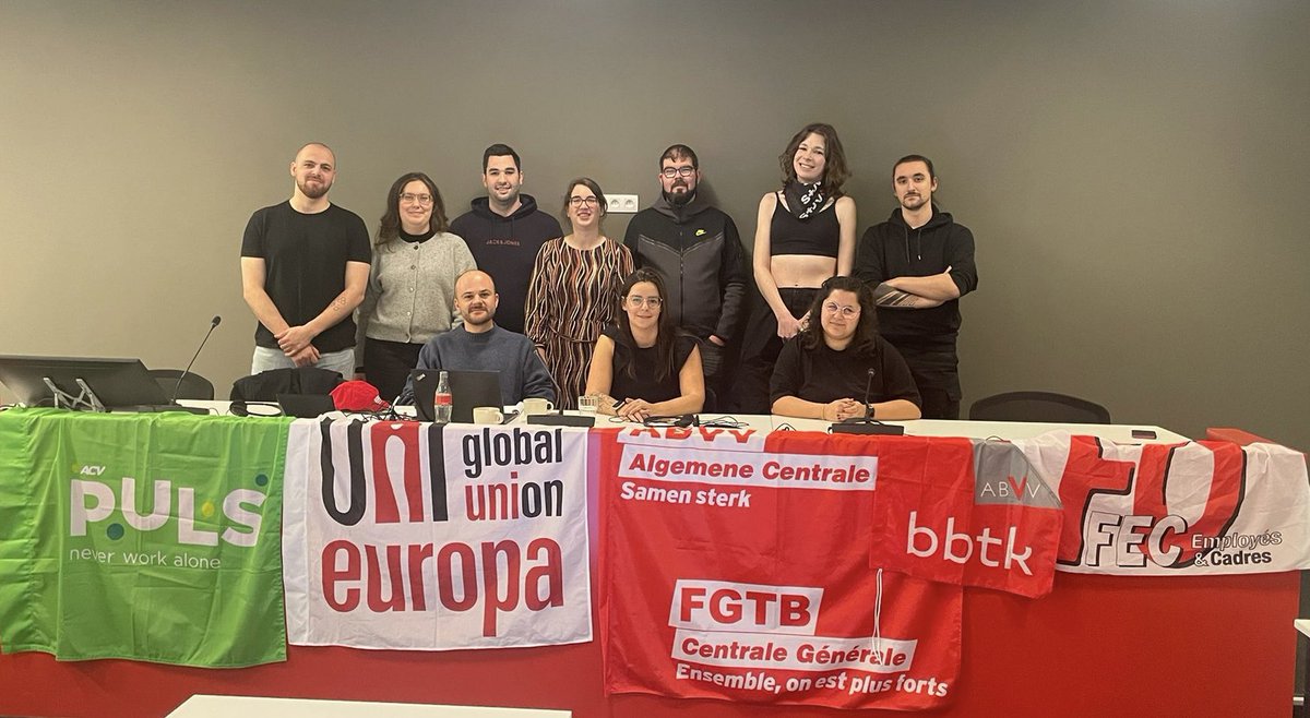 UNI Europa Youth continues to strengthen and amplify youth voices across the region through the work of its areas. Area IV held an in person workshop and meeting with young workers from 🇧🇪🇫🇷🇳🇱🇱🇺 focused on discussing campaigns and initiatives for youth. Great work! 💪🏻💪💪🏽💪🏿