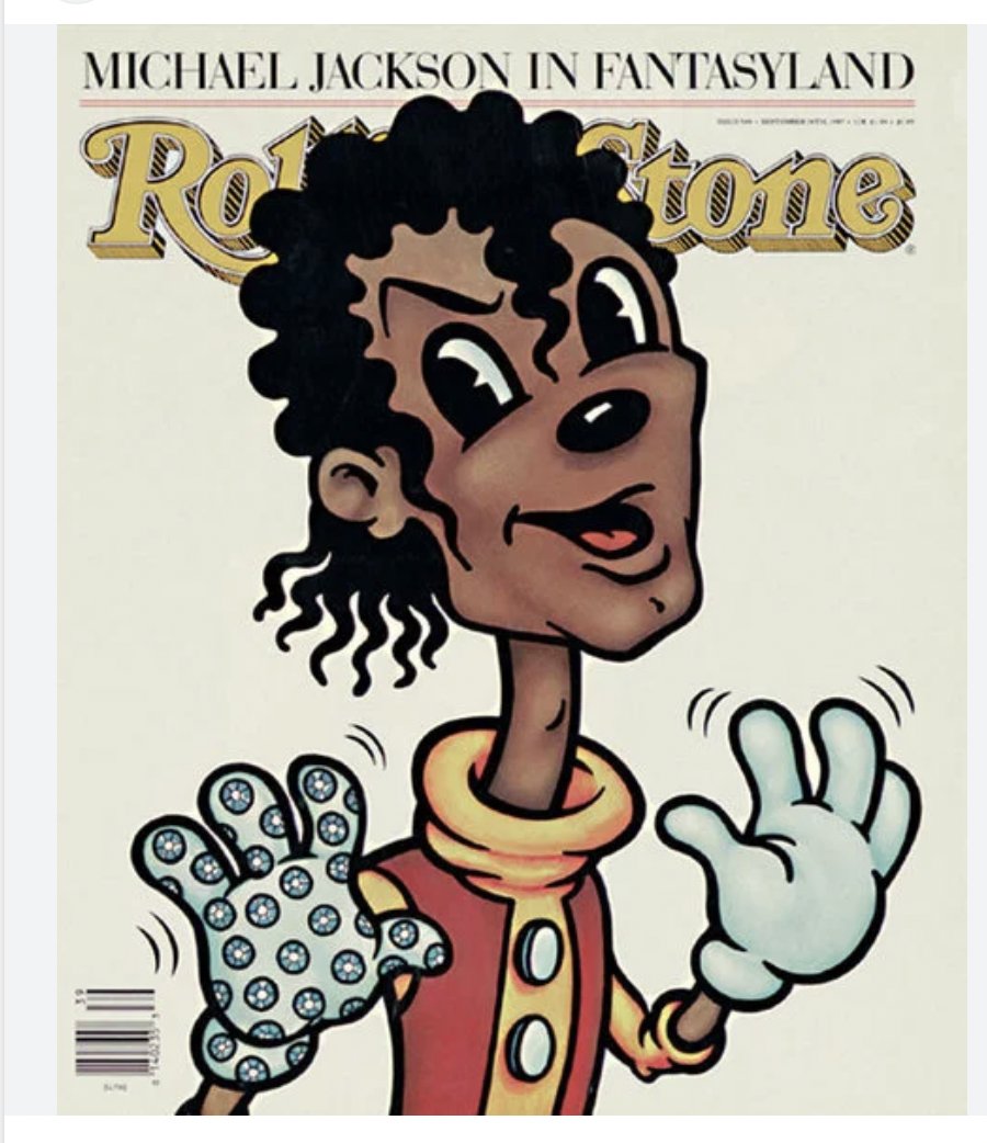 MJJJusticePrjct's tweet image. #FACTS - Now everyone should understand just how coded and offensive the Rolling Stone Magazine cover of #MichaelJackson was intended to be. #blackface #minstrel