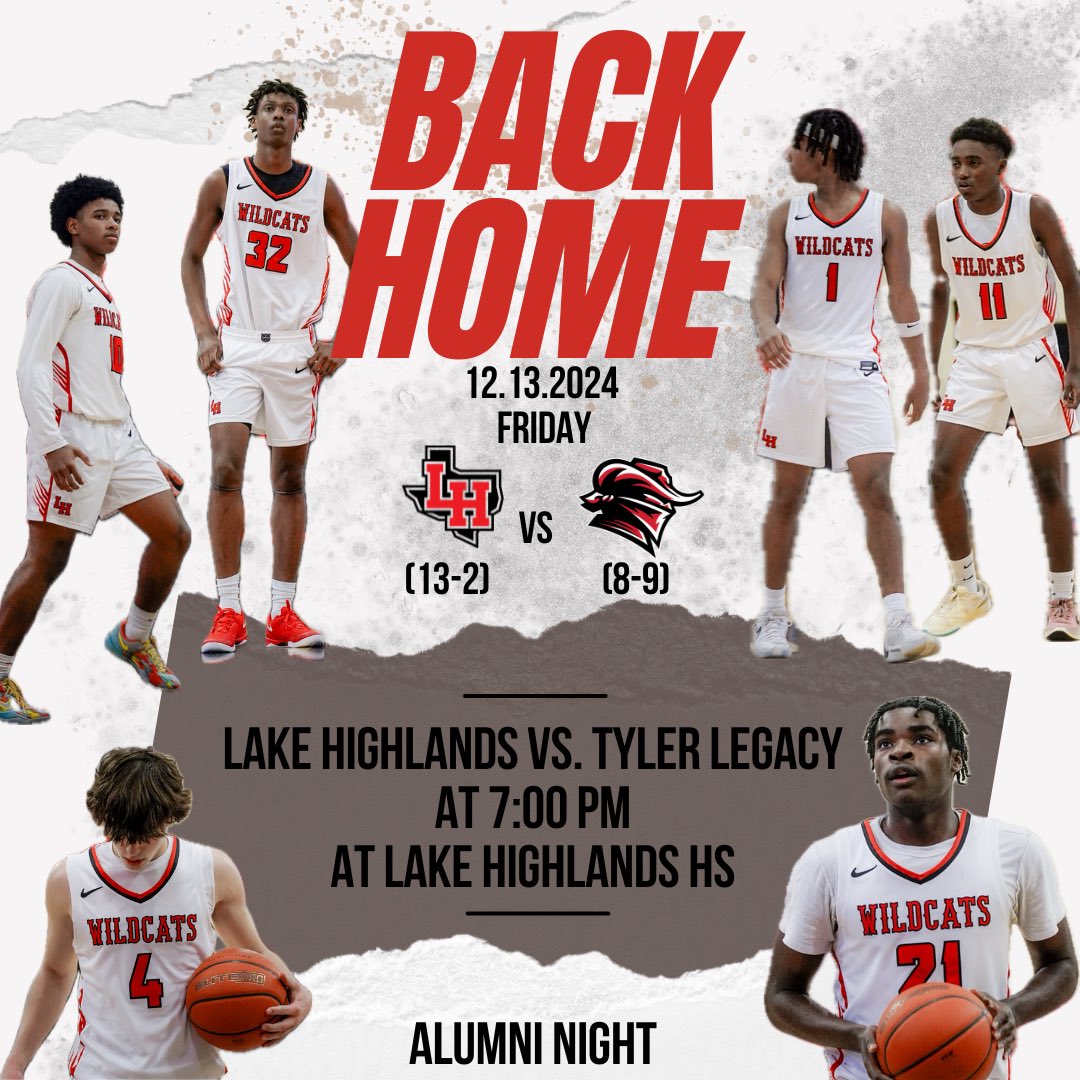 Joe Duffield (@lhwildcathoops) on Twitter photo Next 🆙: HOME GAME
ALUMNI NIGHT
We would love to invite all LH basketball alumni in town to attend our game Friday Night. Please email your name and grad year to Dominique.Kirk@risd.org
We will put you on pass list and recognize all alumni in attendance at halftime.🏀🐾 #Family Next 🆙: HOME GAME
ALUMNI NIGHT
We would love to invite all LH basketball alumni in town to attend our game Friday Night. Please email your name and grad year to Dominique.Kirk@risd.org
We will put you on pass list and recognize all alumni in attendance at halftime.🏀🐾 #Family