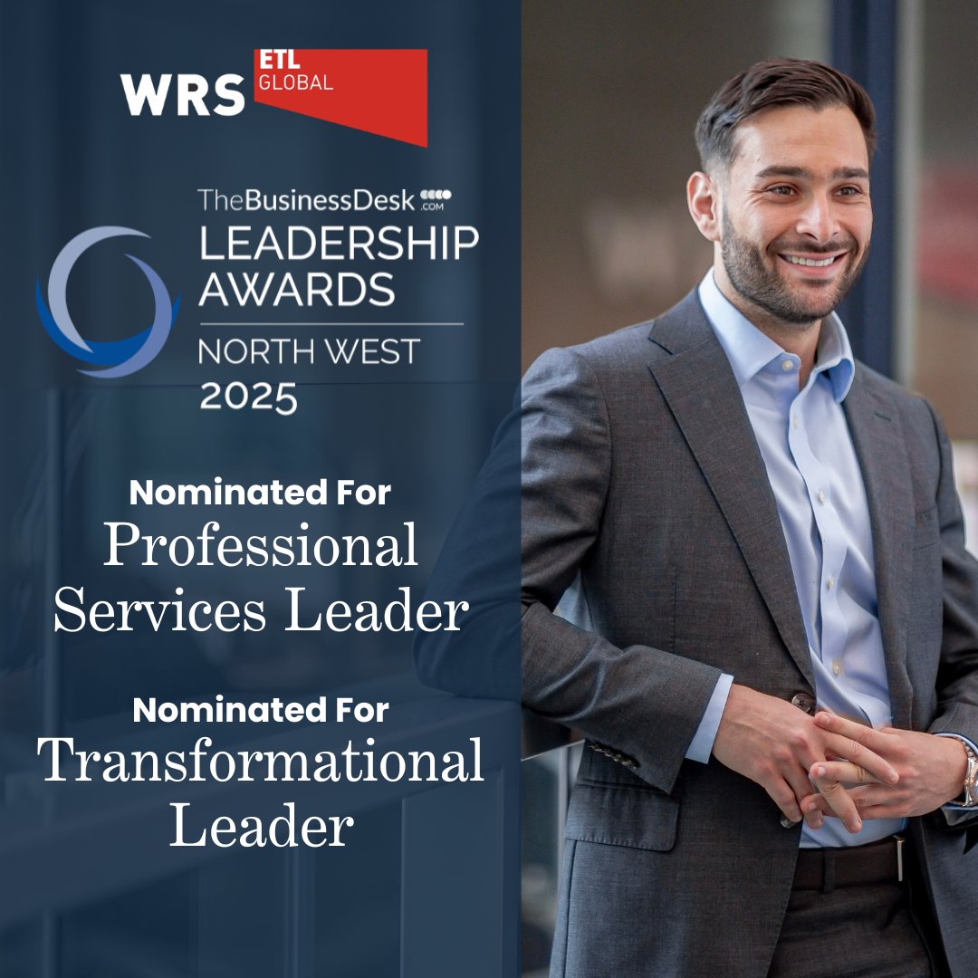 WRS_ETL's tweet photo. We're happy to announce that our Co-Founder and Head Solicitor, Josh Chinn, has been shortlisted for two awards in the North West Leadership Awards 2025! 

We wish Josh the best of luck for when he  attends the ceremony in March 2025. https://t.co/AOvFwZIMtX
