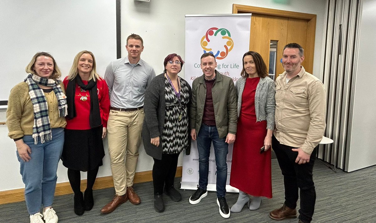 MarshaWilliams8's tweet photo. Thank you to our fantastic Dublin South County Connecting for Life Network who had their Christmas Network meeting this morning. A brilliant morning of information sharing and educational speakers thank you to Sinead Keane from Belong To and Shane O'Donnell from @HsehealthW 🙌 https://t.co/3K4imxWHrM