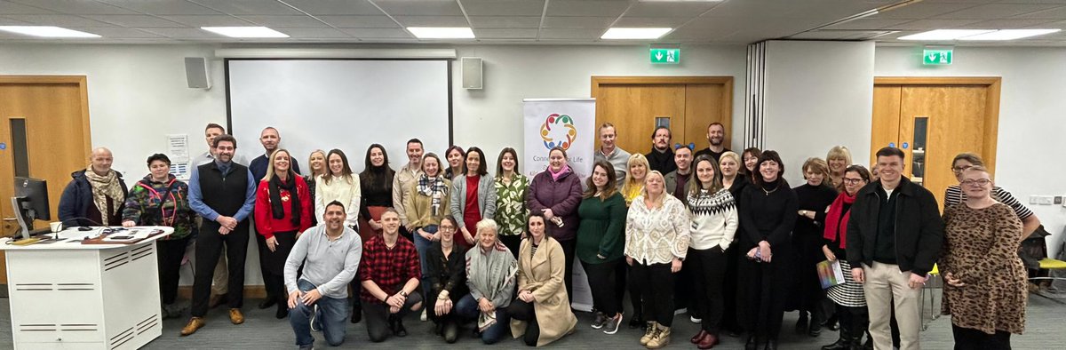 MarshaWilliams8's tweet photo. Thank you to our fantastic Dublin South County Connecting for Life Network who had their Christmas Network meeting this morning. A brilliant morning of information sharing and educational speakers thank you to Sinead Keane from Belong To and Shane O'Donnell from @HsehealthW 🙌 https://t.co/3K4imxWHrM
