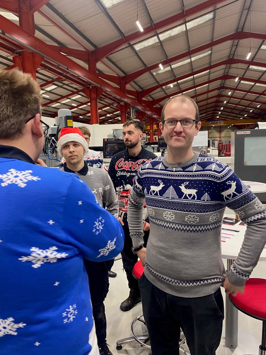 xyzmachinetools's tweet image. We’ve had a very festive day at XYZ HQ, with the team sporting their best Christmas Jumpers in aid of - Save the Children’s Christmas Jumper Day. 

So far, we have raised almost £500 for this amazing cause and it&apos;s still climbing.

#XYZMachineTools #ChristmasJumperDay