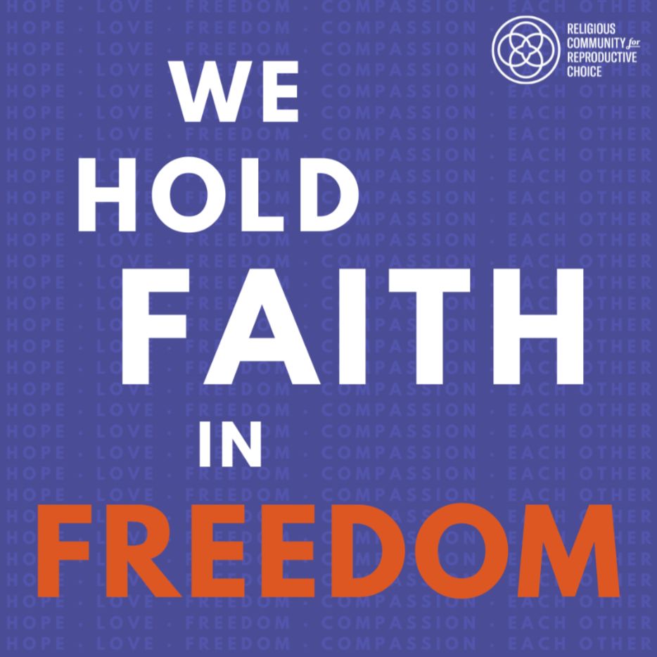 What brings the RCRC community together is our shared commitment to preserving our freedoms, both religious and reproductive. We hold faith in ⭐️FREEDOM ⭐️

Support the work to reclaim, protect, and expand reproductive and religious freedom: buff.ly/4gnCqb8