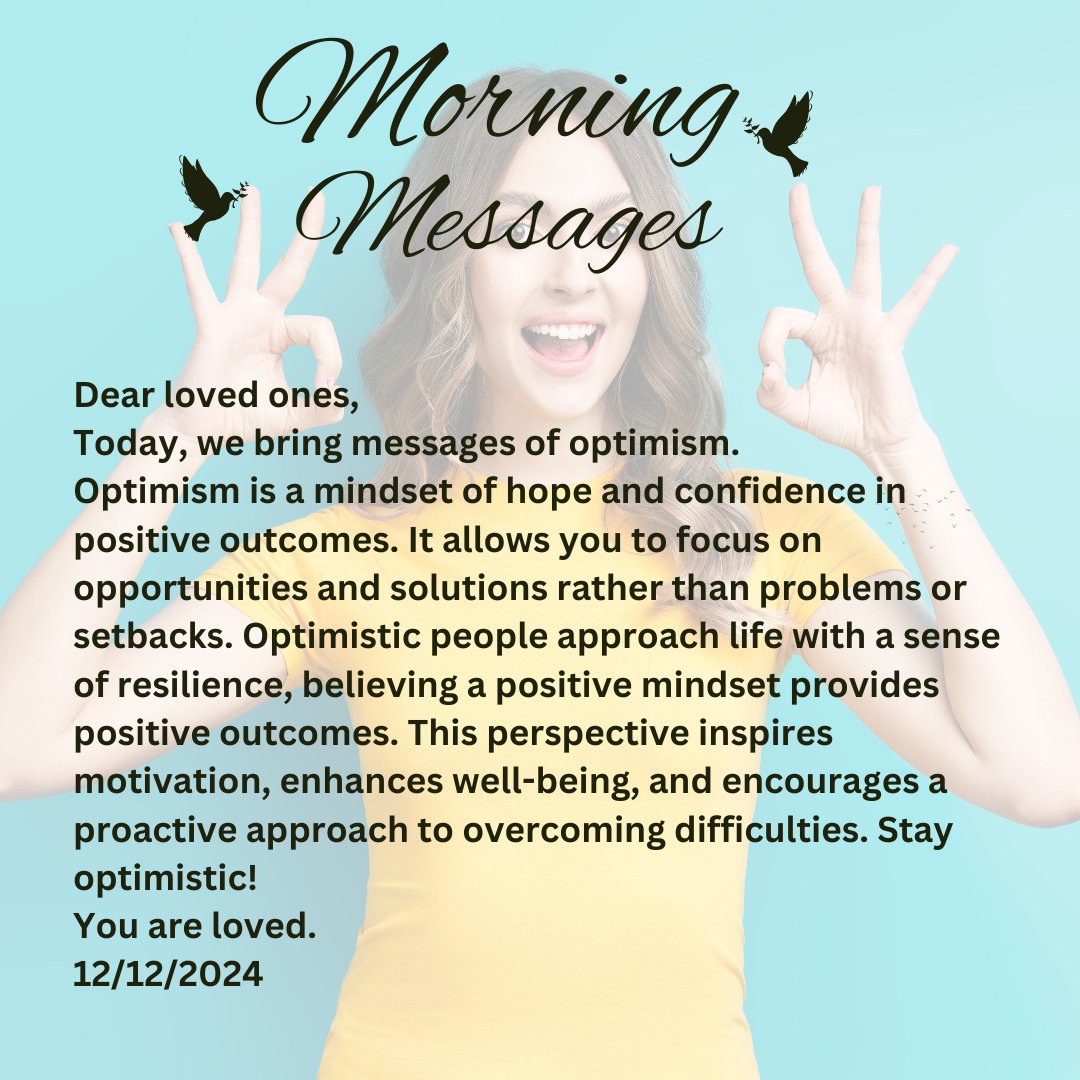 joykinga's tweet image. Stay optimistic out there! #morningmessage